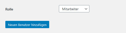 Neuen Benutzer im WordPress Backend anlegen